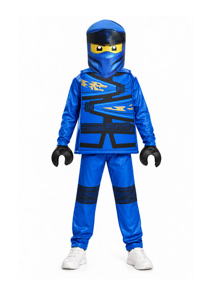 Kids Building Block Character Ninja Costume Ninja Warrior Cosplay Outfit