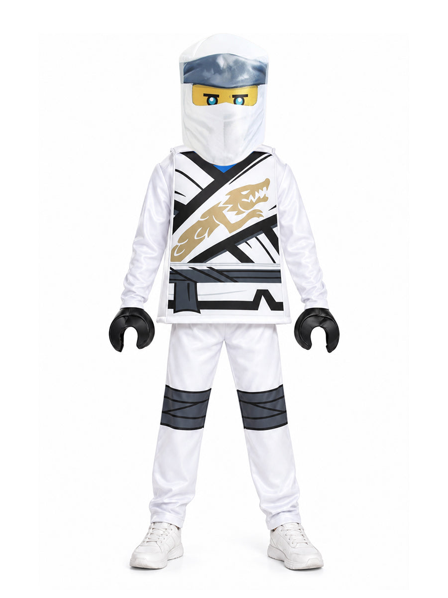 Kids Building Block Character Ninja Costume Ninja Warrior Cosplay Outfit