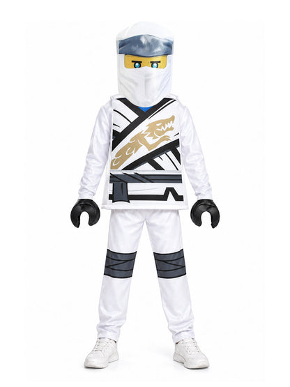 Kids Building Block Character Ninja Costume Ninja Warrior Cosplay Outfit