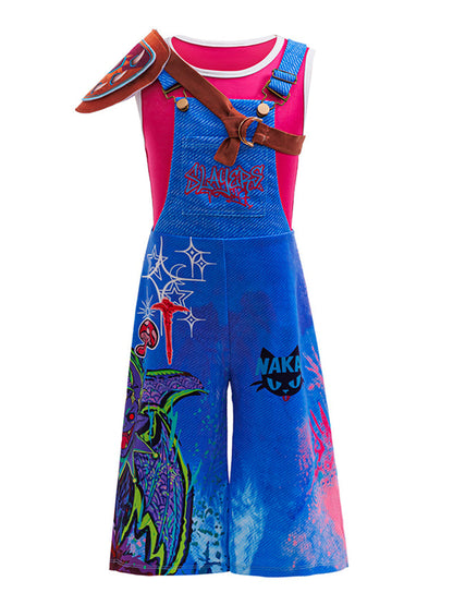 Kids Island Graffiti Overalls Set