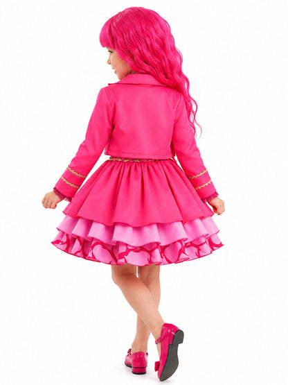 Kids Pink Heart Princess Costume