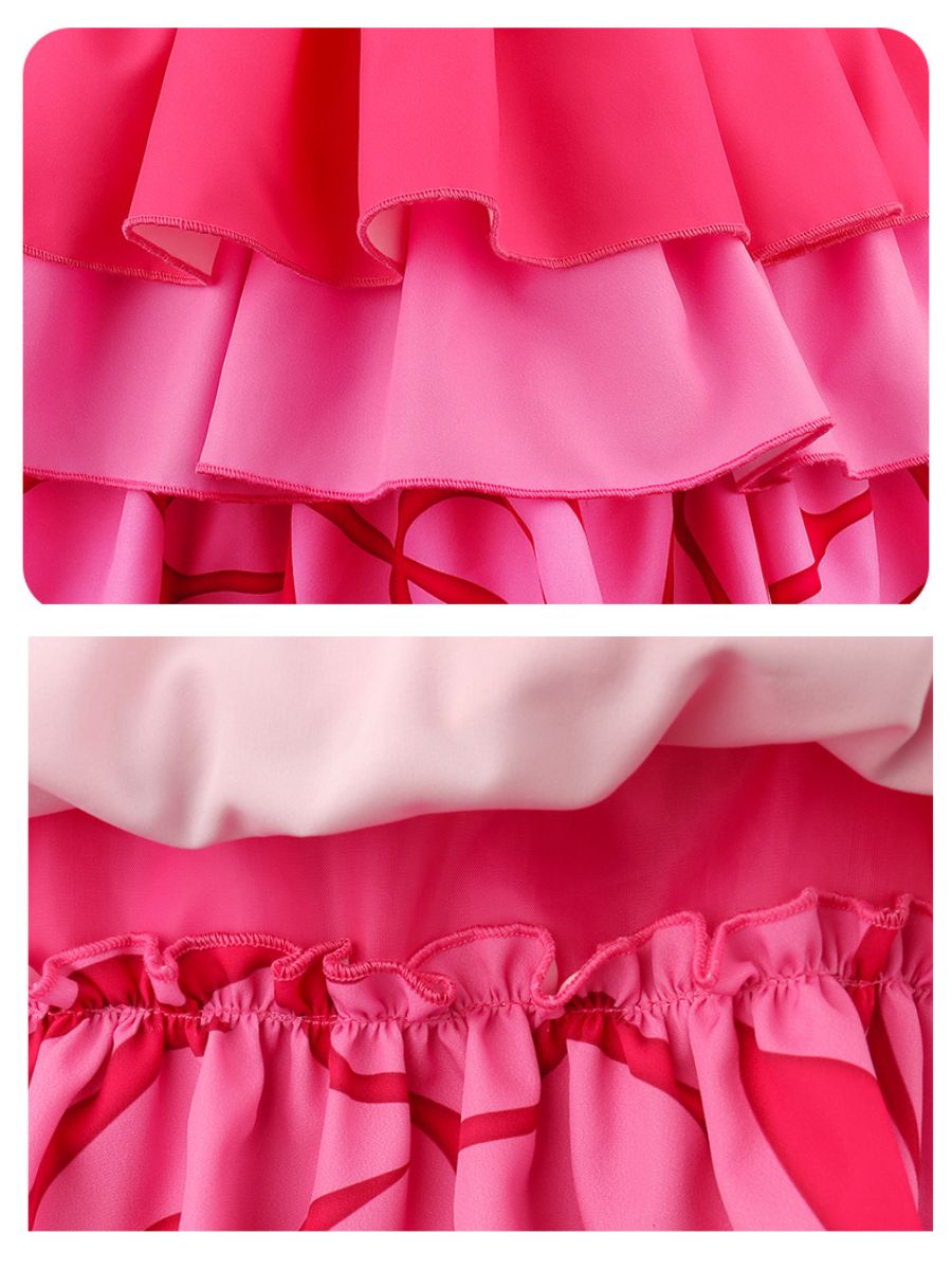 Kids Pink Heart Princess Costume