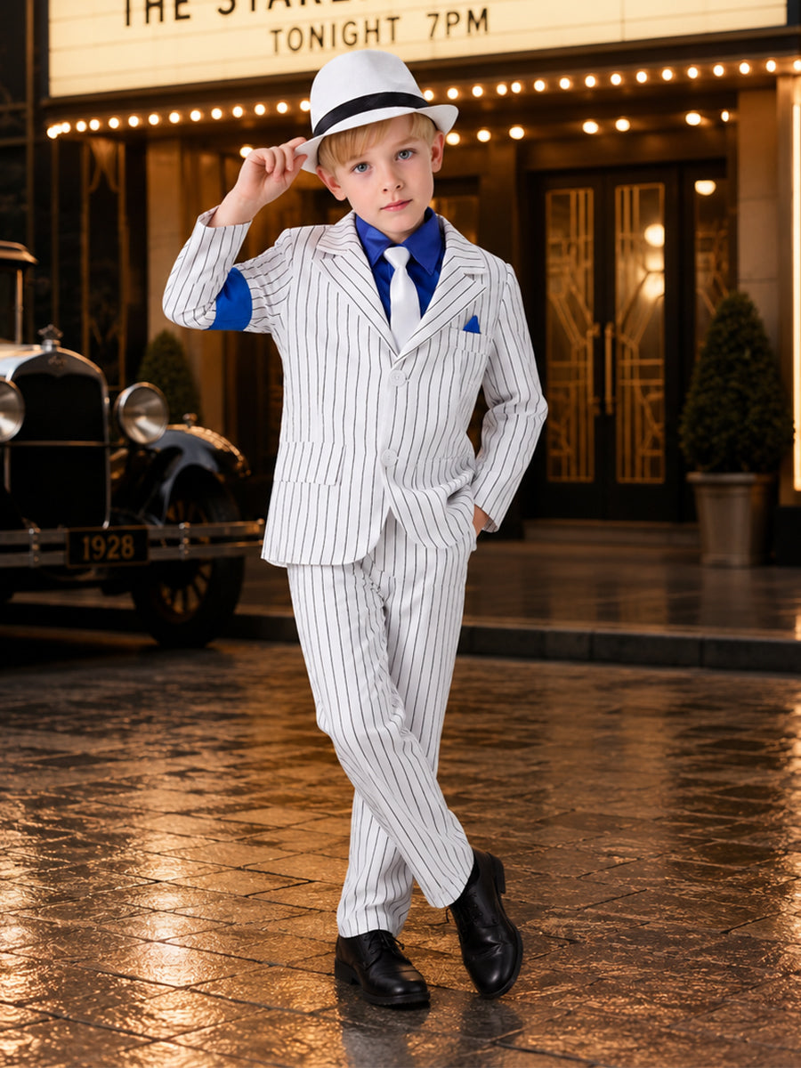 Kids Pop King Pinstripe Full Set Outfit