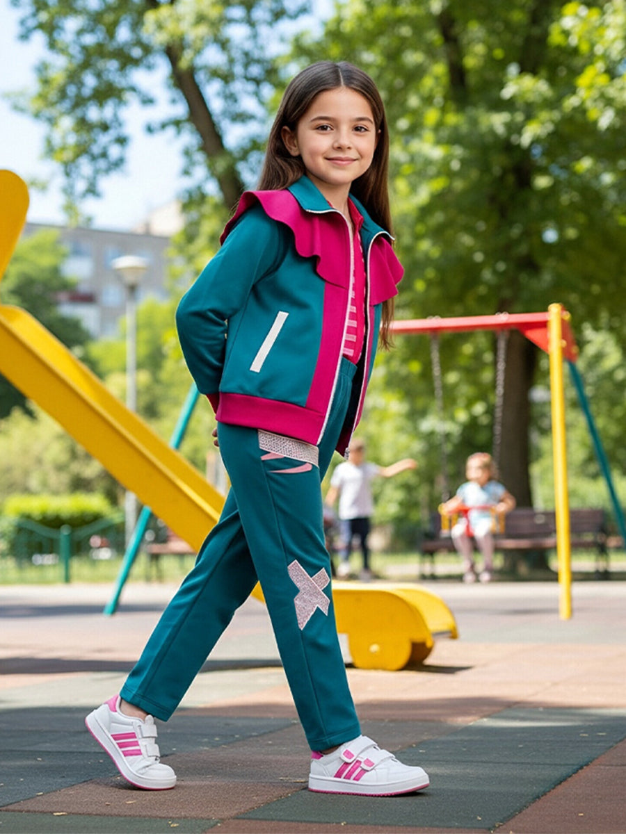 Kids Retro Camp Tracksuit Costume