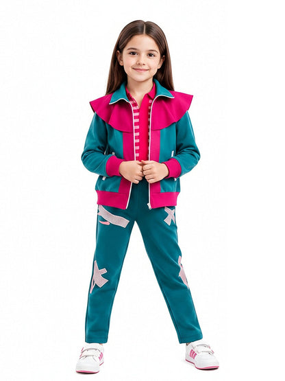 Forgotten Island Raissa Costume Animated Retro 80s Camp Tracksuit Cosplay Set