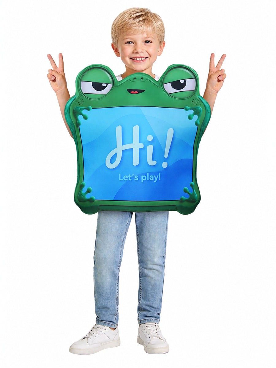 Toy Story Tech Toys Costume Kids Green Frog and Toy Pad Cosplay Tunic