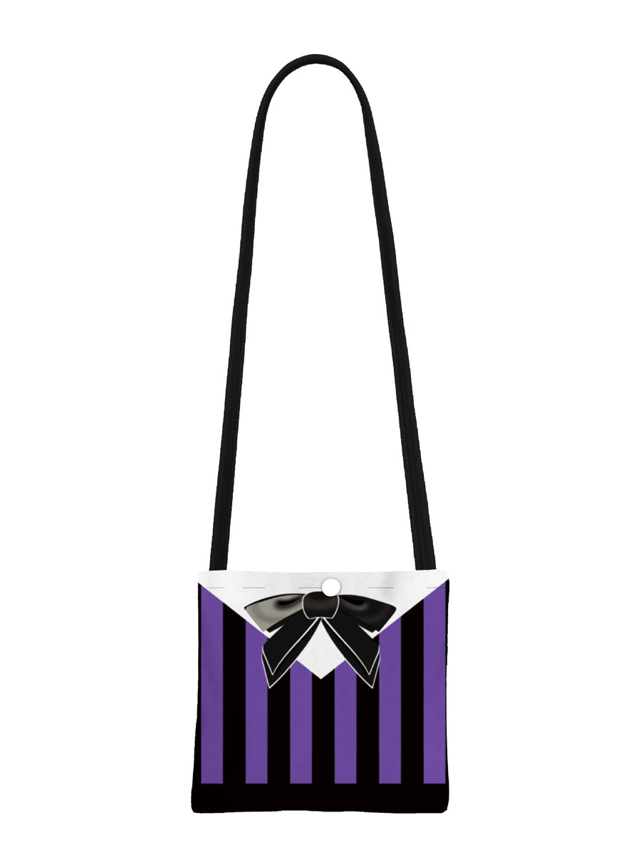 Kids Gothic Purple Striped Dress Costume