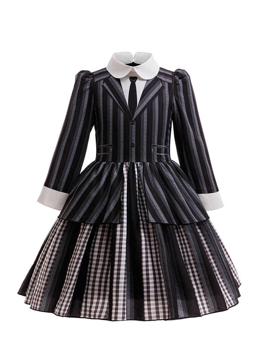 Girls Gothic School Uniform Dress