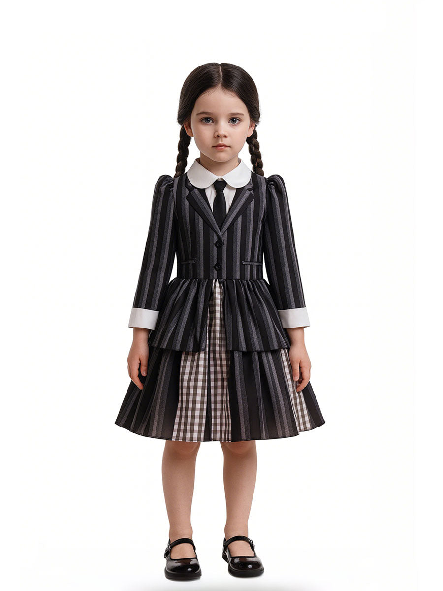 Girls Gothic School Uniform Dress