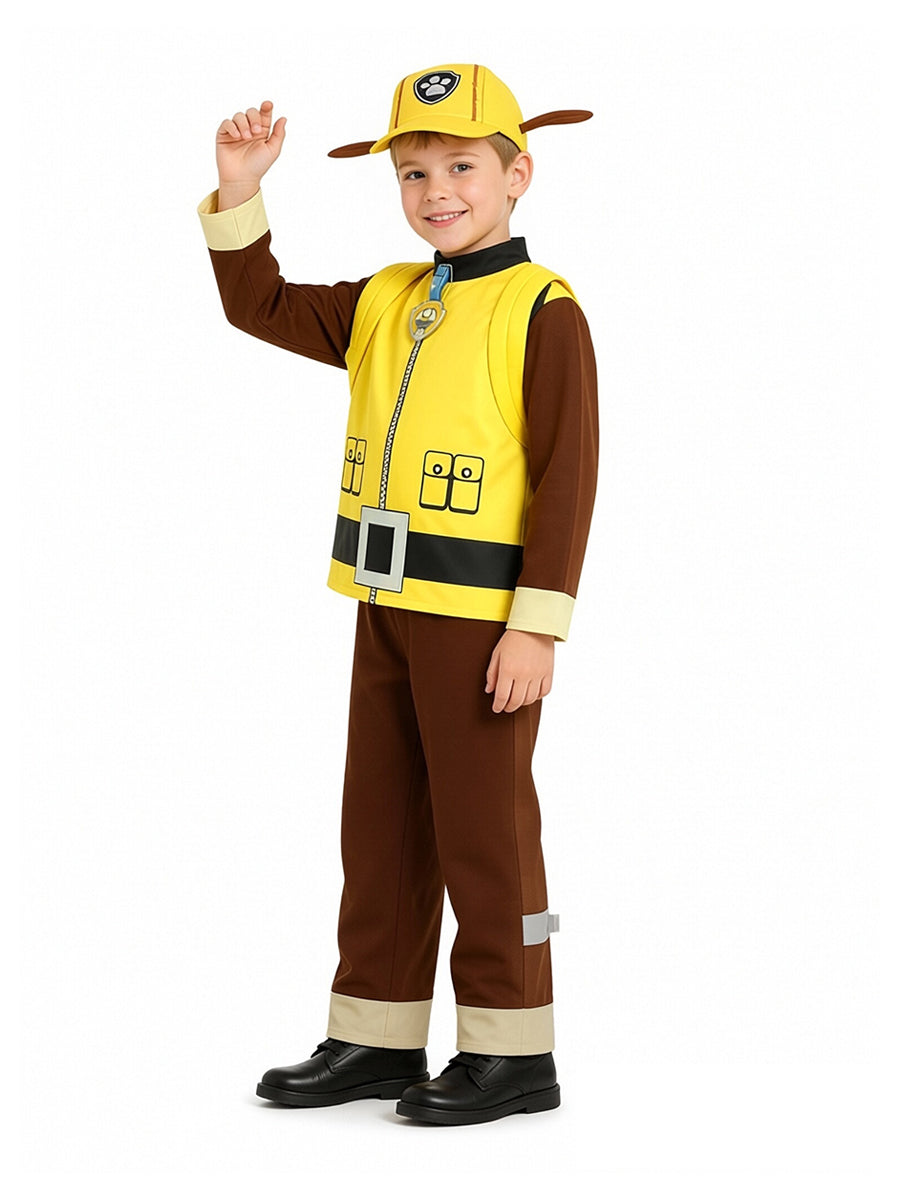 Kids Yellow Builder Pup Costume