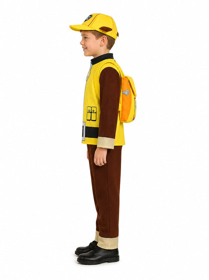 Kids Yellow Builder Pup Costume