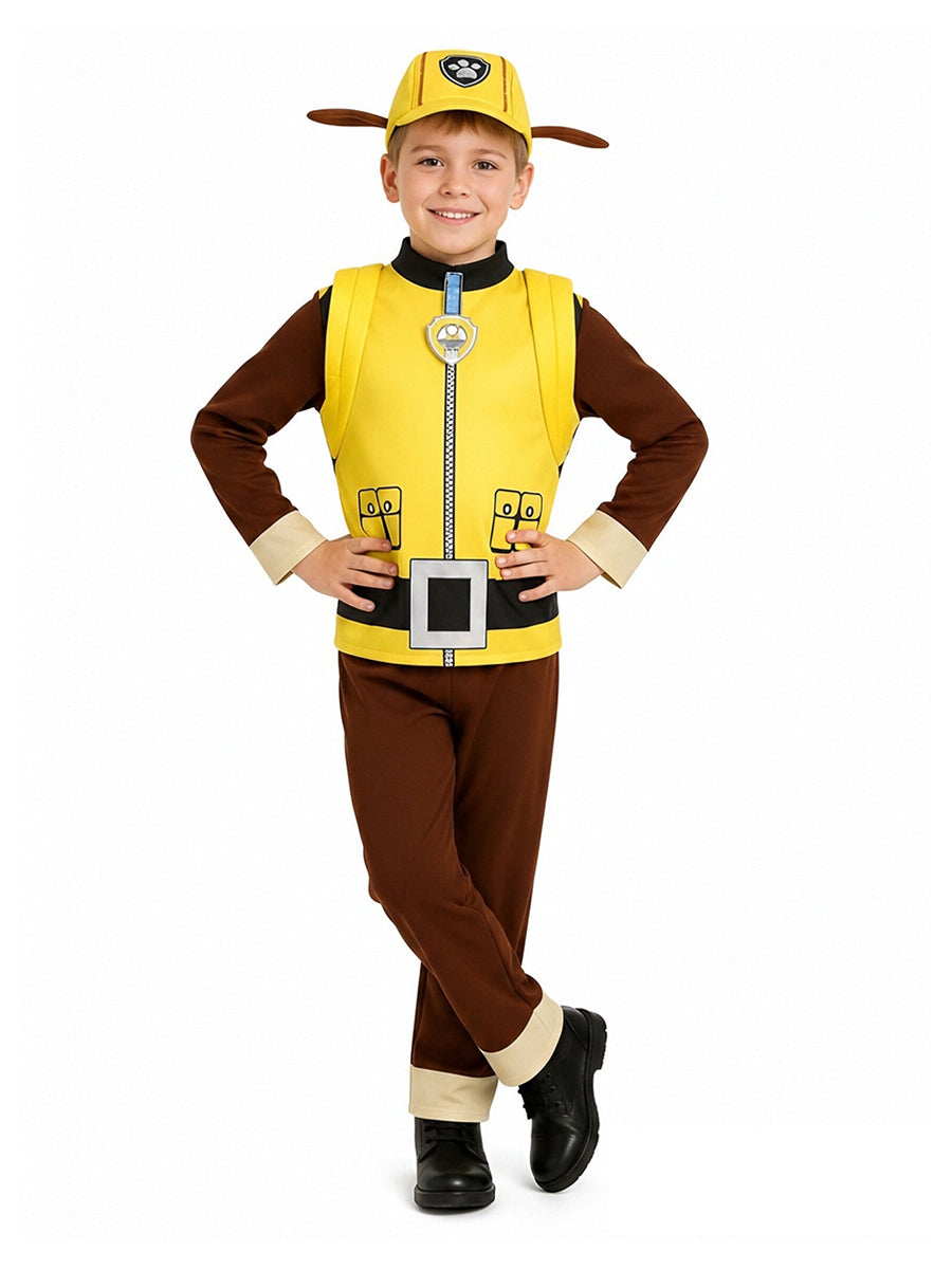 Kids Yellow Builder Pup Costume