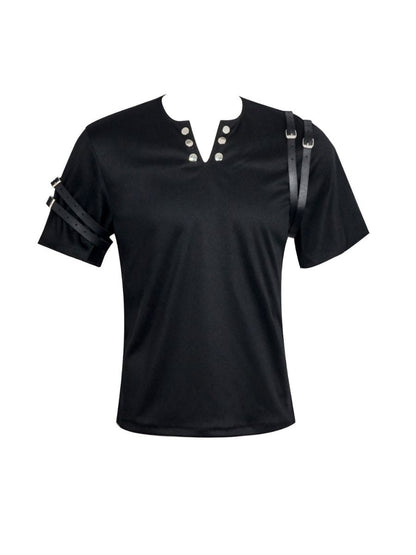 King of Pop Rivet V-Neck Shirt