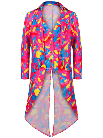 Men's Neon Printed Mardigras Outfit