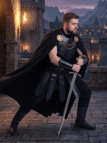 Medieval Cape and Armor Costume