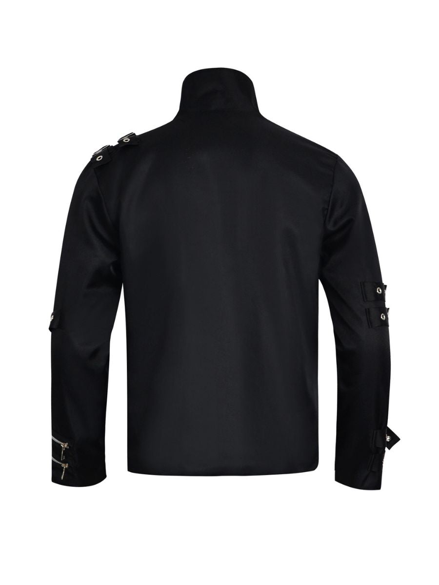 Men's Black Gothic Biker Jacket
