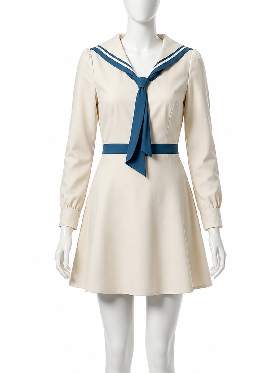 Miss Detective Sailor Collar Dress
