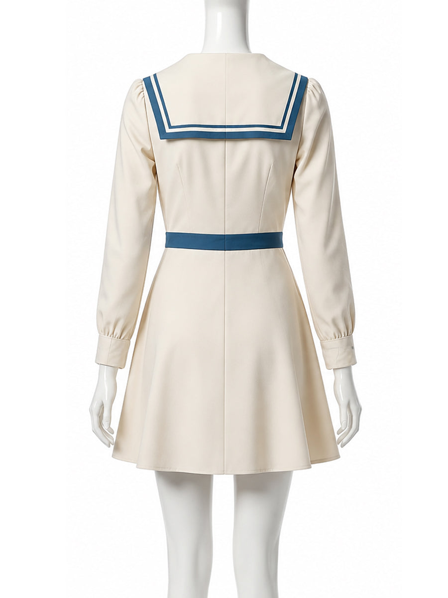 Miss Detective Sailor Collar Dress