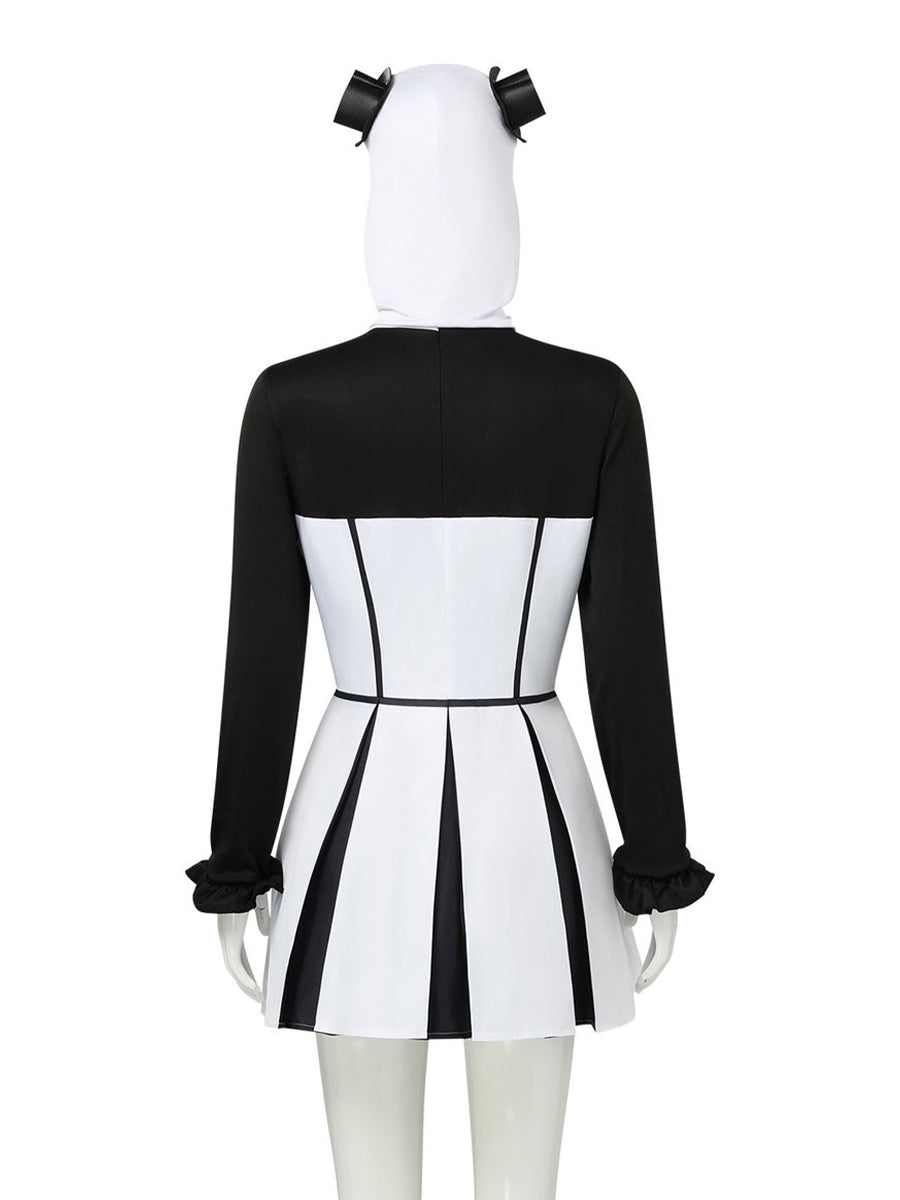 Monochrome Circus Clown Dress