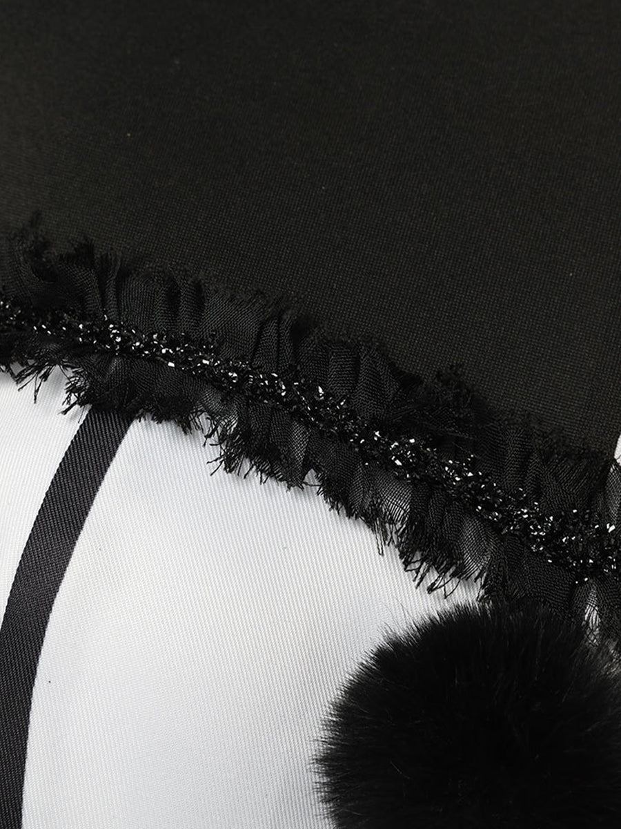 Monochrome Circus Clown Dress
