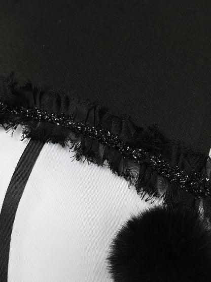 Monochrome Circus Clown Dress