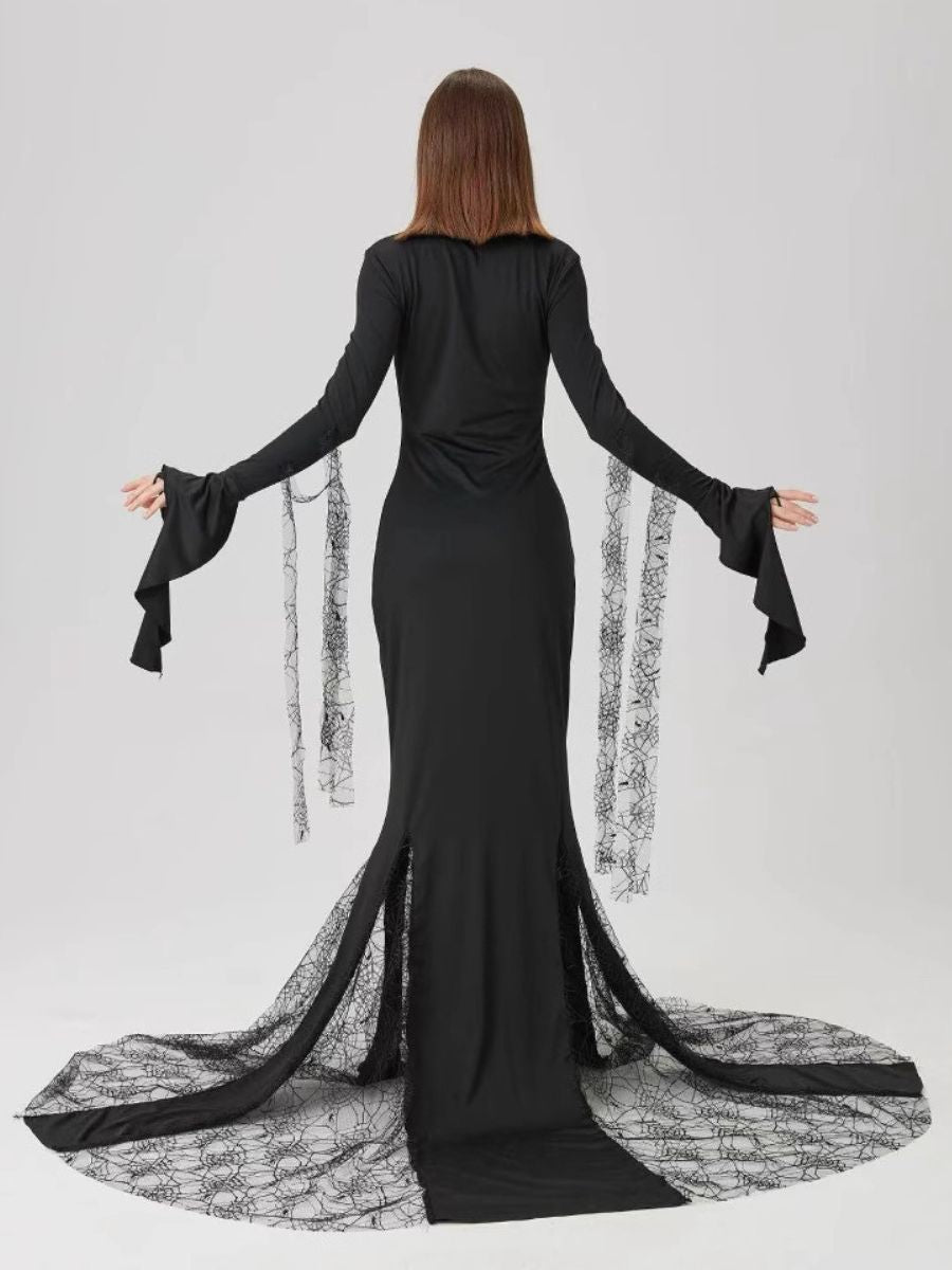 Black Witch Gothic Maxi Dress
