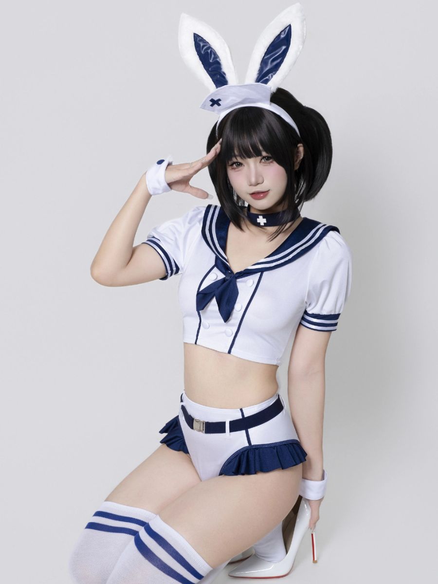 Navy Sailor Bunny Girl Cosplay Set