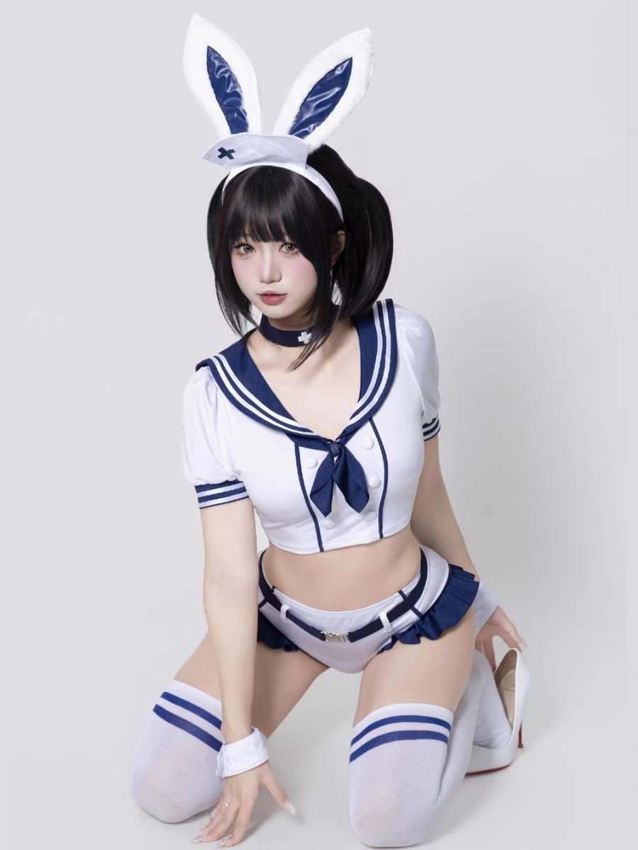 Navy Sailor Bunny Girl Cosplay Set