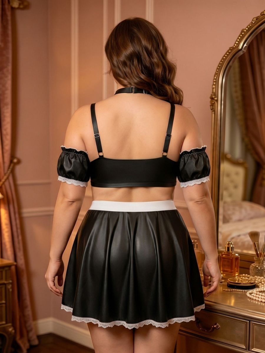 Plus Size French Maid Roleplay Outfit