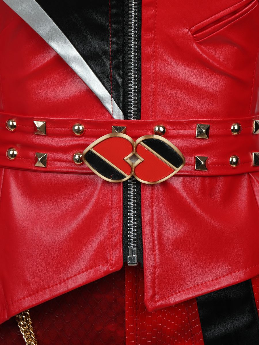 PU Leather Red Princess Costume