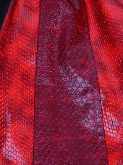PU Leather Red Princess Costume