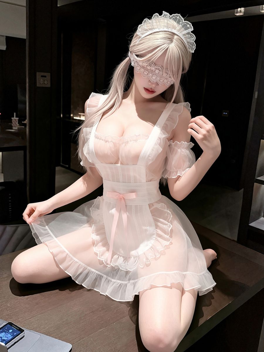 Pure White Maid Lingerie Set