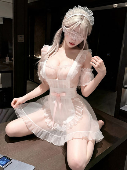 Pure White Maid Lingerie Set