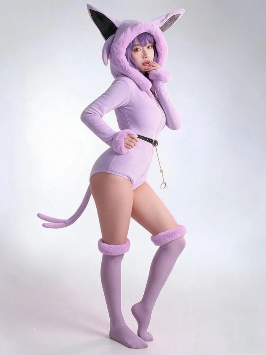 Purple Monster Cosplay Bodysuit