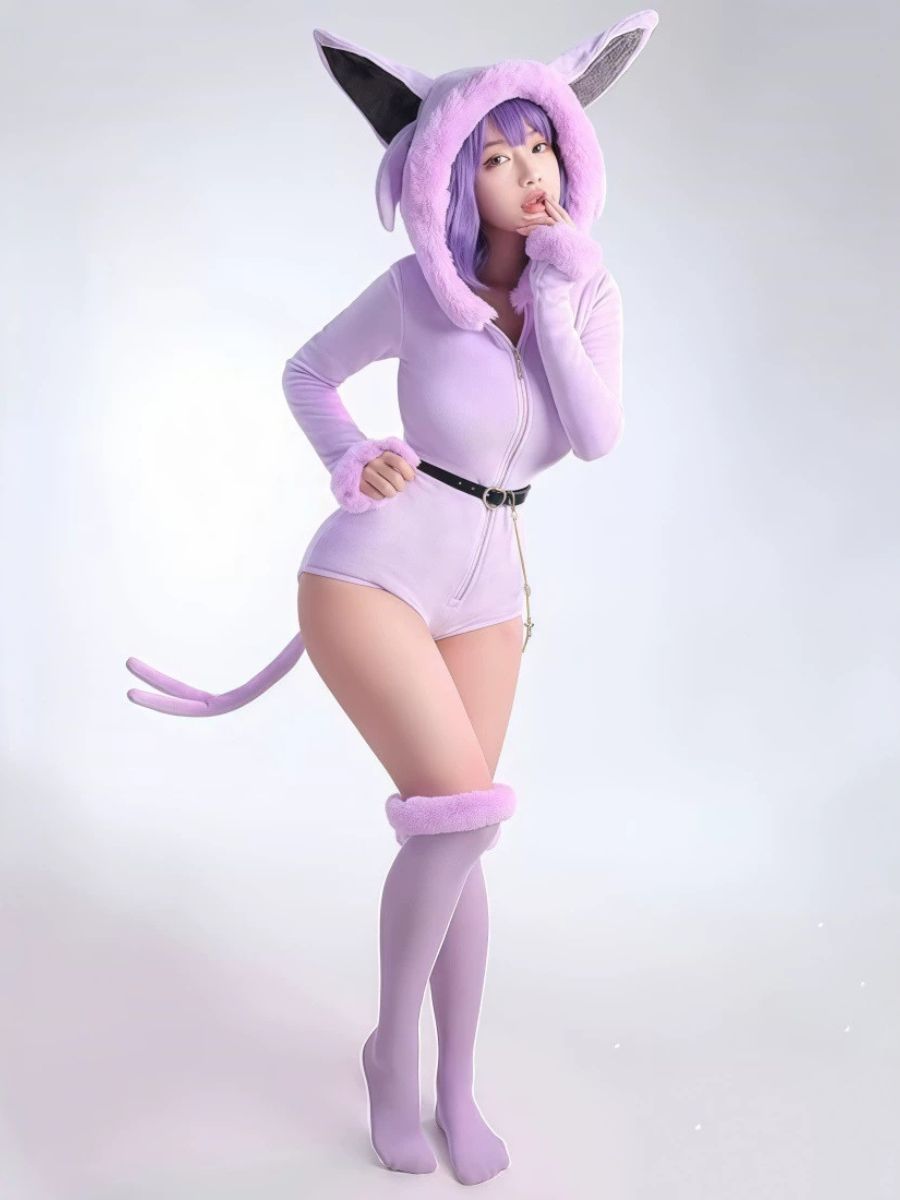 Purple Monster Cosplay Bodysuit