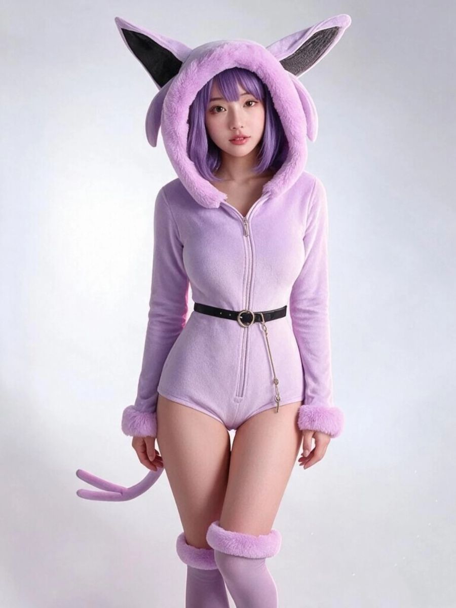 Purple Monster Cosplay Bodysuit