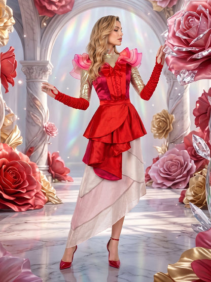 Red Fantasy Queen Cosplay Costume