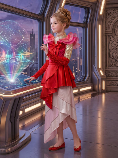 Red Fantasy Queen Cosplay Costume