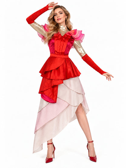 Red Fantasy Queen Cosplay Costume