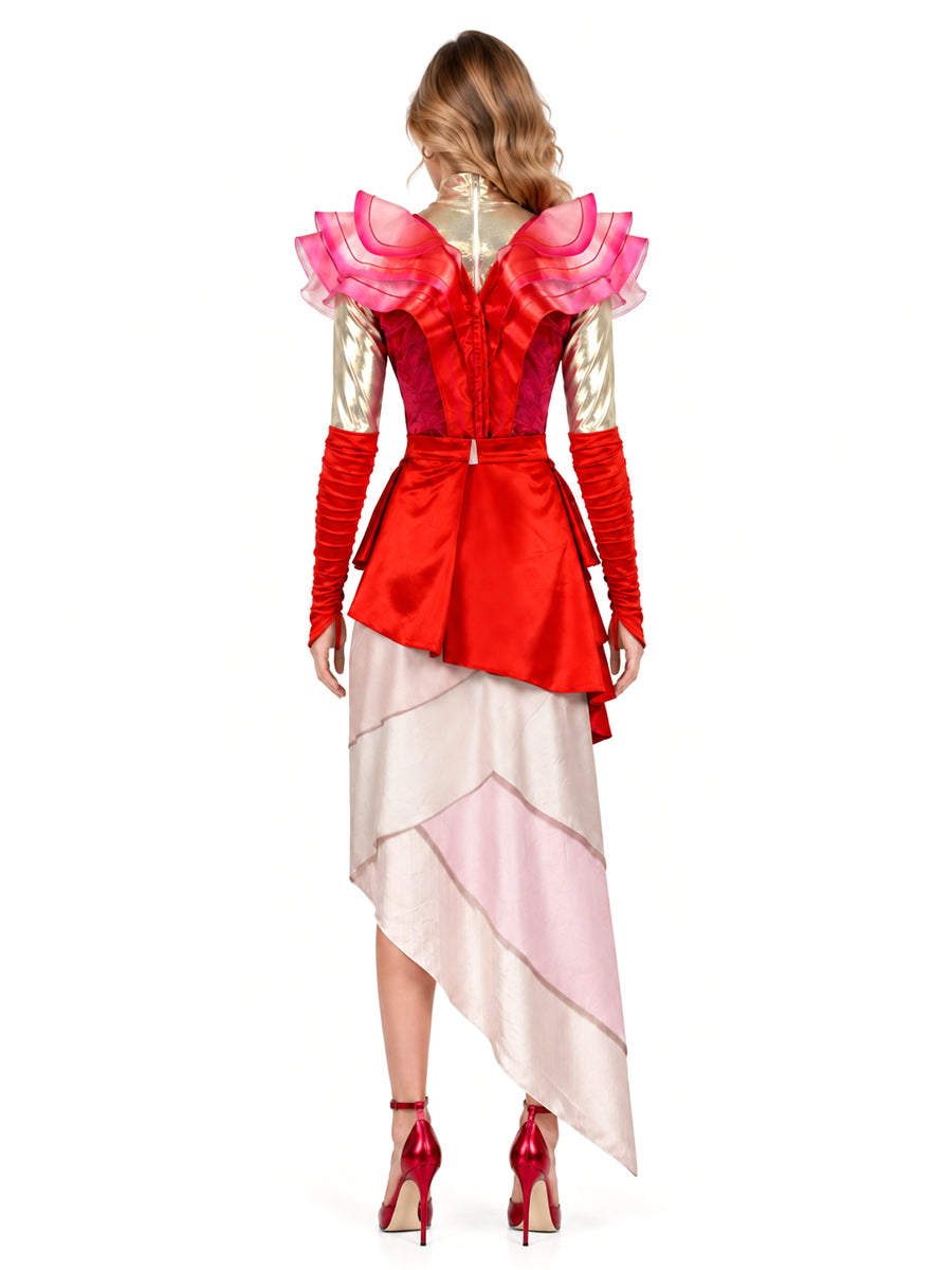 Red Fantasy Queen Cosplay Costume