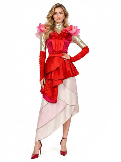 Red Fantasy Queen Cosplay Costume