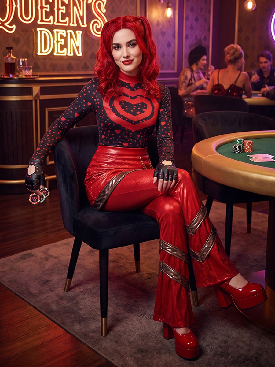Red Heart Pop Star Costume