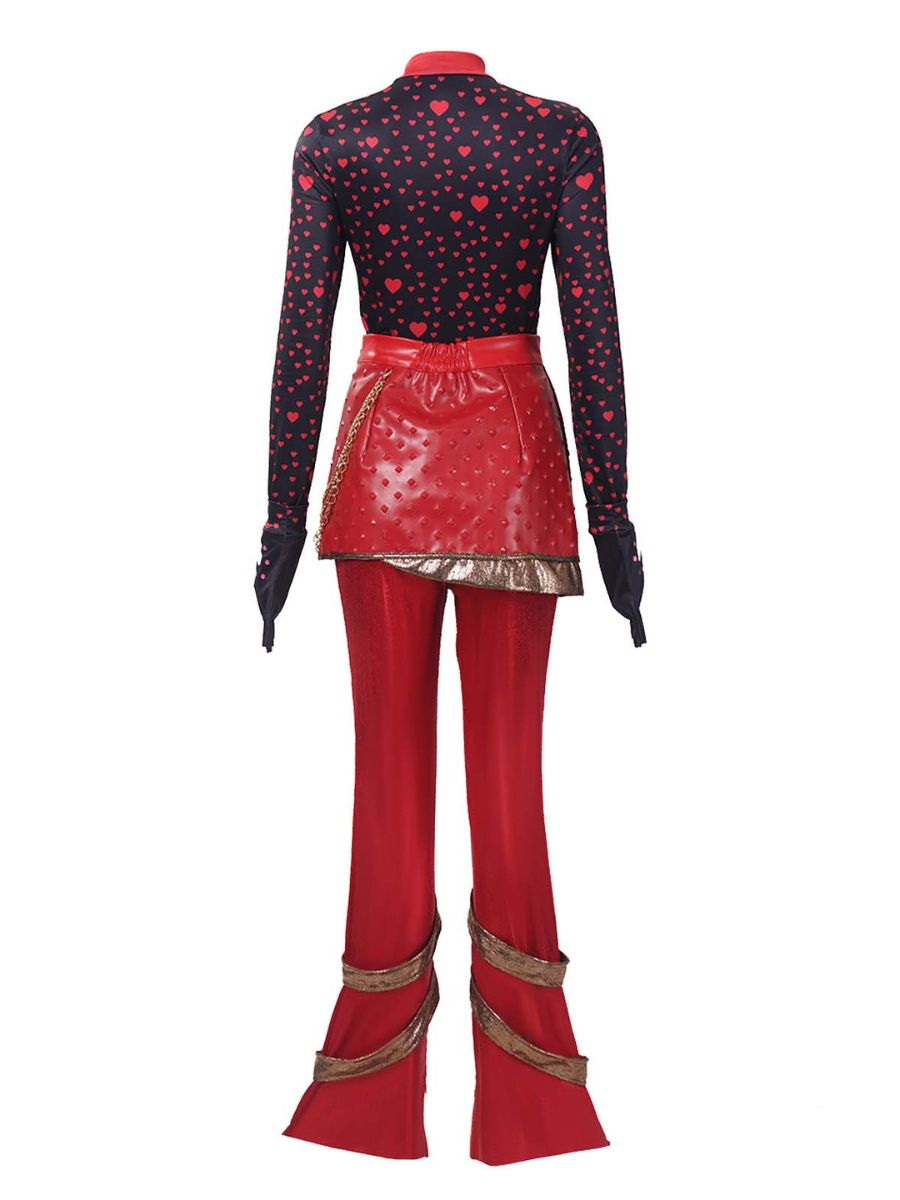 Red Heart Pop Star Costume