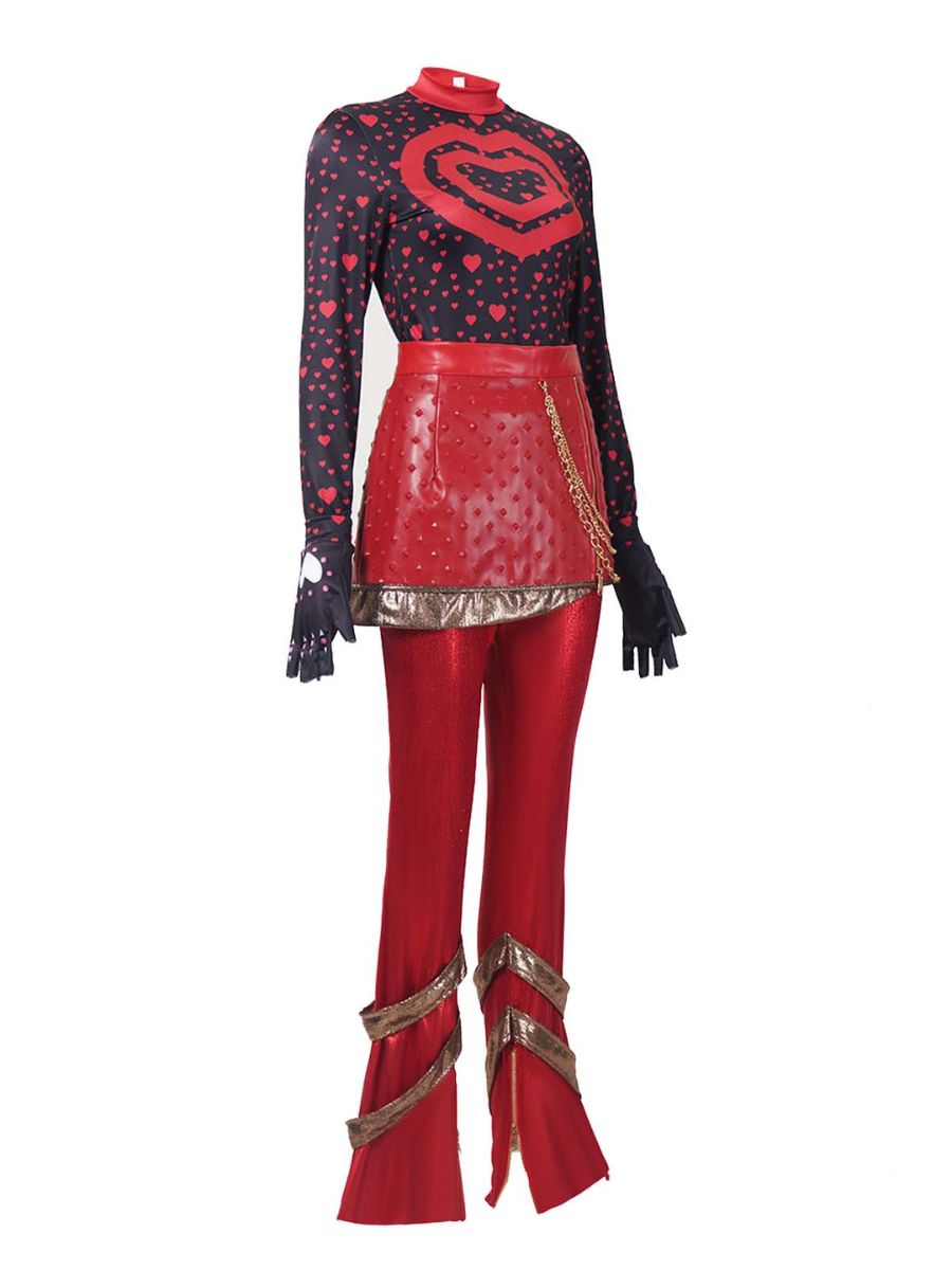 Red Heart Pop Star Costume