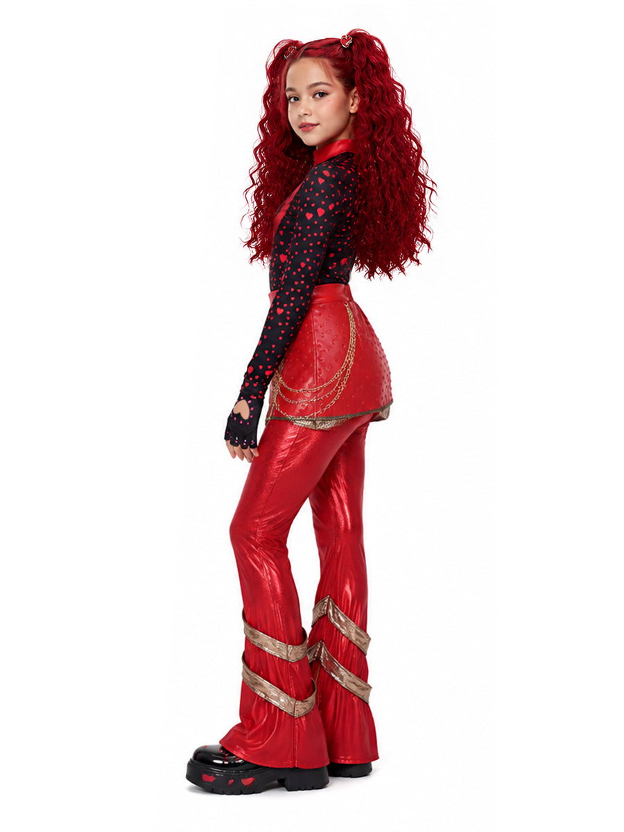 Red Heart Pop Star Costume