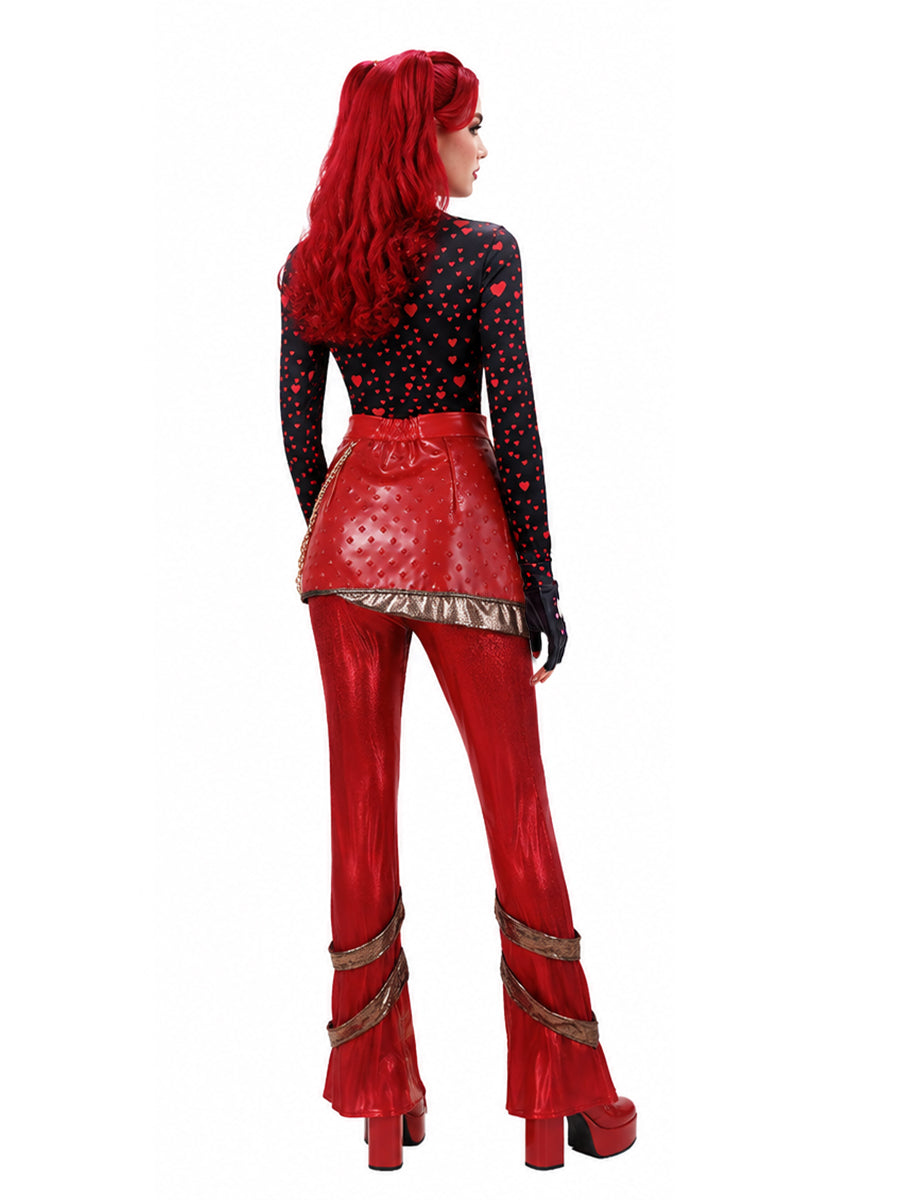 Red Heart Pop Star Costume