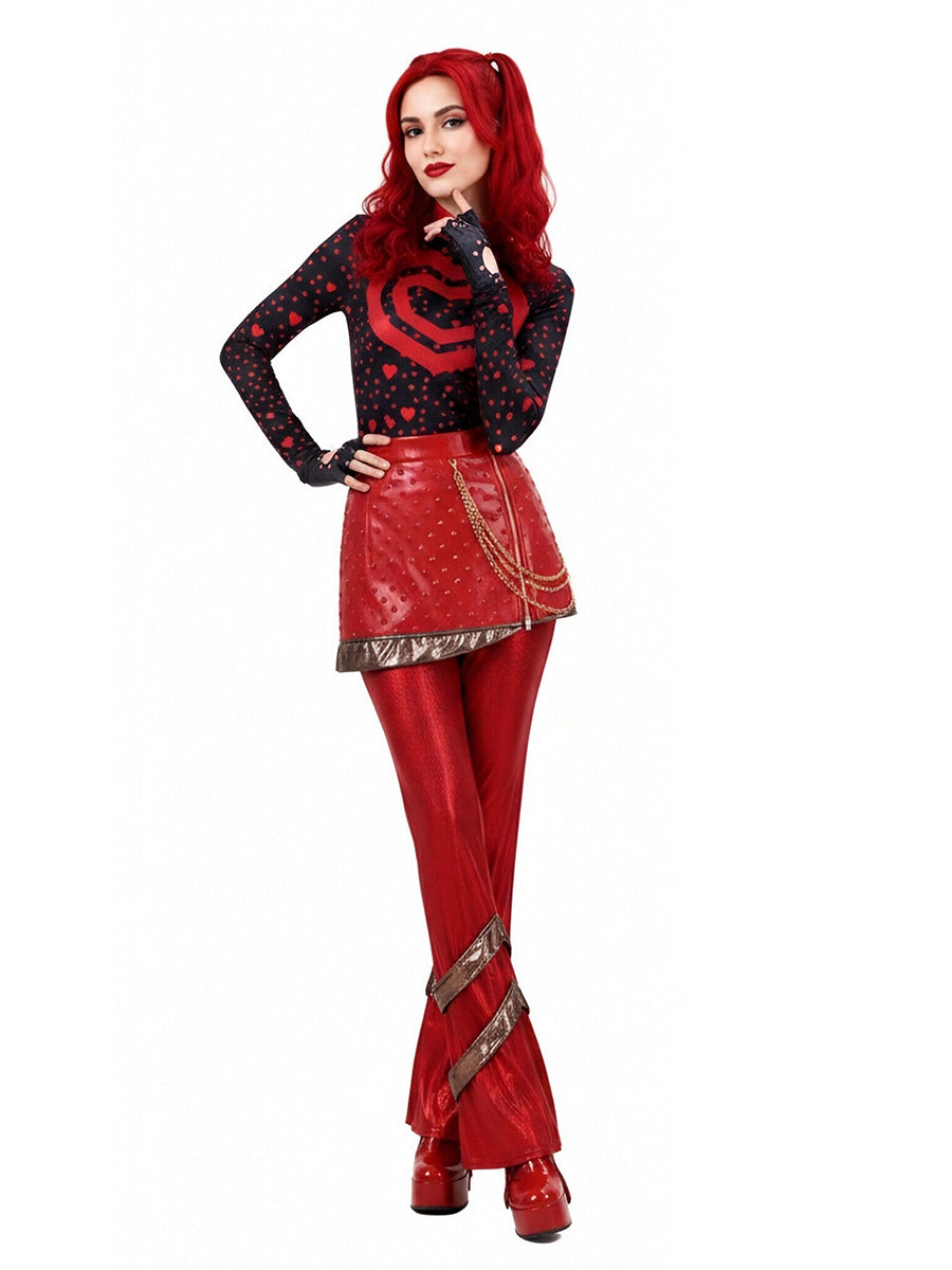 Red Heart Pop Star Costume
