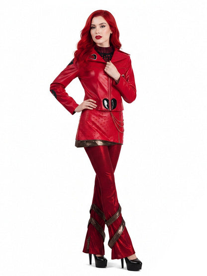 Red Leather Red Princess Costume
