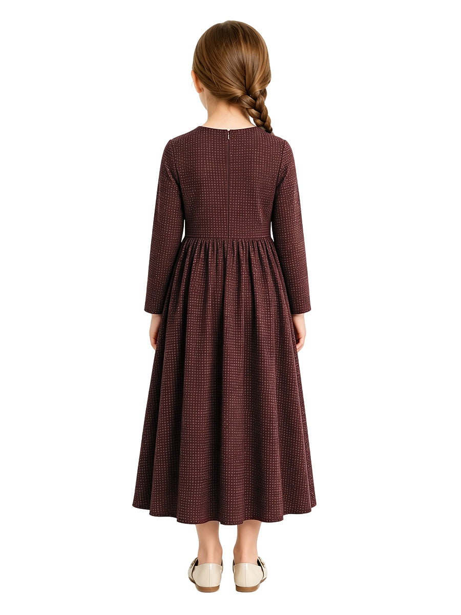 Retro Polka Dot Maxi Dress