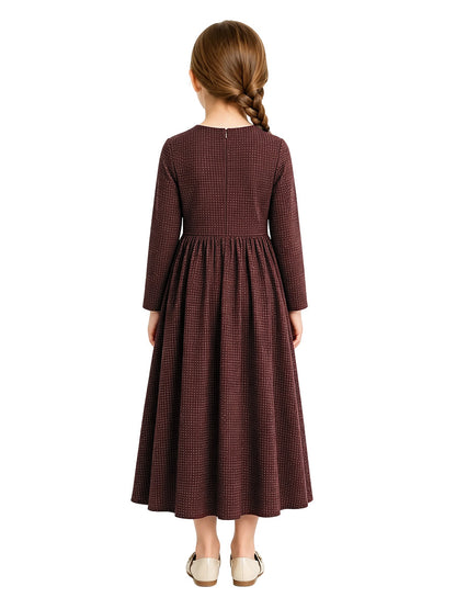 Retro Polka Dot Maxi Dress